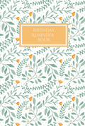 Birthday Reminder Book - A5 Notebook to Record & Remember Birthdays image 0