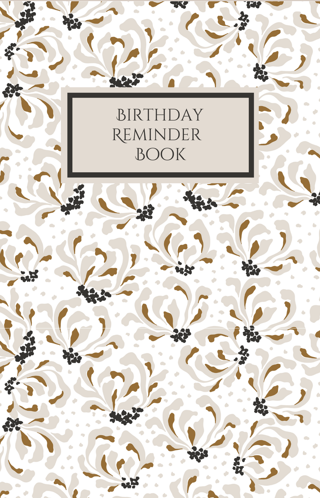 Birthday Reminder Book - A5 Notebook to Record & Remember Birthdays - Floral image 0