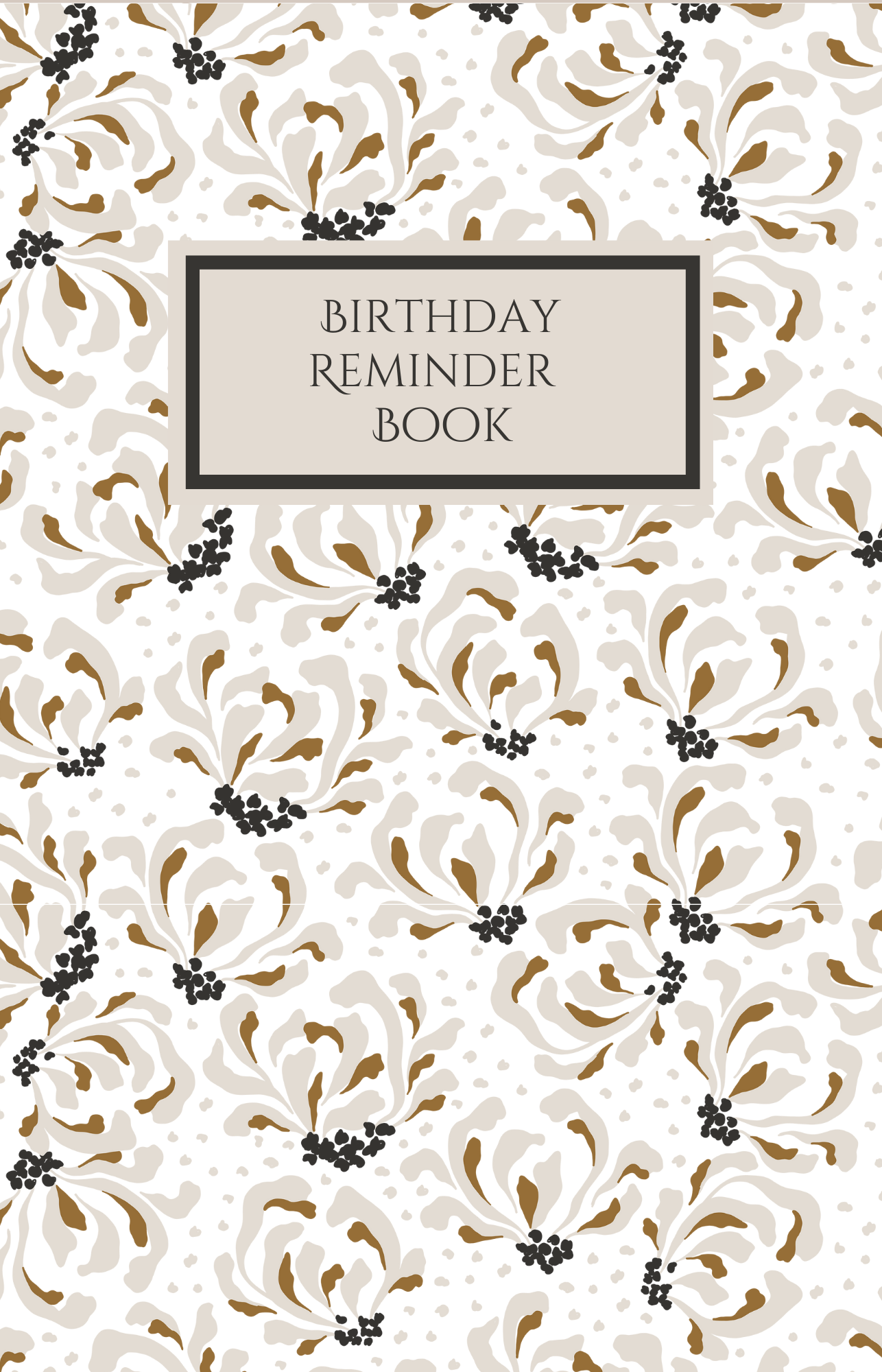 Birthday Reminder Book - A5 Notebook to Record & Remember Birthdays - Floral image 0